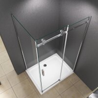 Glaswerk Westfalen - Ela 120x90x195cm Eck Duschkabine Schiebetür +DT+S