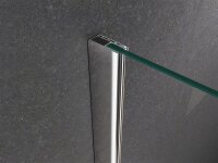 Glaswerk Westfalen - Mampara de ducha de esquina Ela de 100x90x195 cm con puerta corredera, incluye plato de ducha y sifón