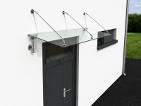 Glaswerk Westfalen - (3STR) 200x90 cm klar Glasvordach...