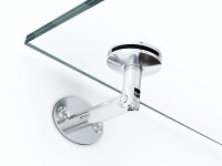 Glaswerk Westfalen - (3STR) 200x90 cm klar Glasvordach inkl. Halter