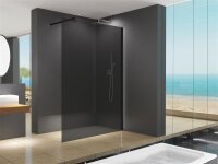 Glaswerk Westfalen - LiLy 140x200 cm Walk-in Shower, Gray...