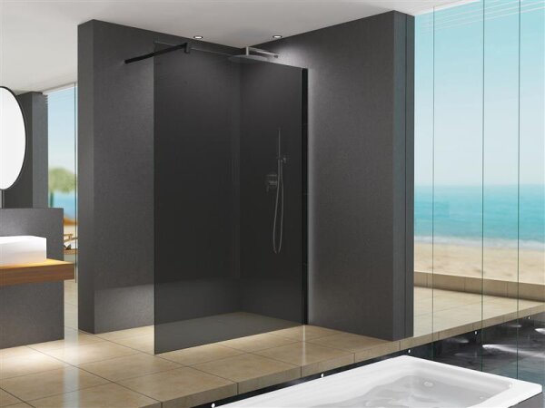 Glaswerk Westfalen - LiLy 120x200 cm Walk-in Shower, Gray Glass