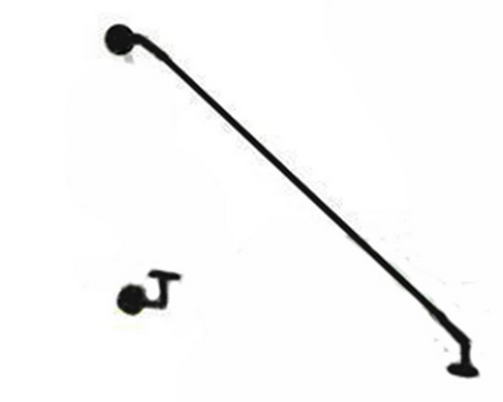 Glaswerk Westfalen- SET STR Halter für Vordach - Edelstahl SW