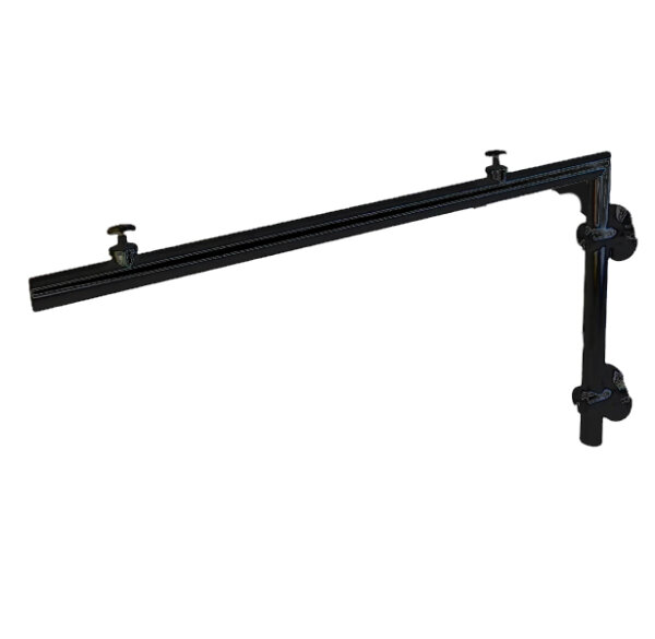 Glaswerk Westfalen - SET L-shaped support for glass canopy - Black stainless steel