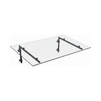 Glaswerk Westfalen - (L) 120x90 cm klar Glasvordach inkl. Halter SW