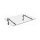 Glaswerk Westfalen - (L) 120x90 cm klar Glasvordach inkl. Halter SW
