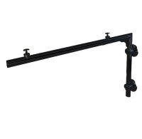 Glaswerk Westfalen - Auvent en verre transparent (L) 190x90 cm incl. support noir