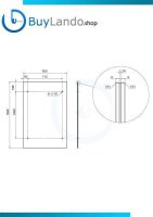 Glaswerk Westfalen - (S) 150x90 cm helder glazen luifel...
