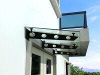 Glaswerk Westfalen- (3S)250x90cm klar Vordach+Halter SW