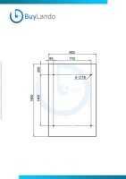 Glaswerk Westfalen- (STR)180x90cm klar Vordach+Halter SW