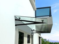 Glaswerk Westfalen - (V) 120x90 cm klar Glasvordach inkl....