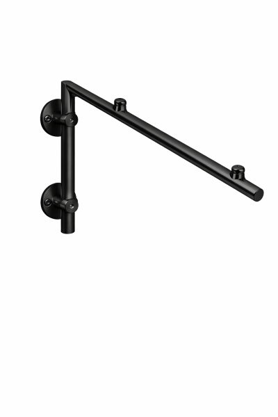 Glaswerk Westfalen - (L) 120x90 cm Grauglas Glasvordach inkl. Halter SW