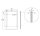 Glaswerk Westfalen - (L) 150x90 cm Grauglas Glasvordach inkl. Halter SW