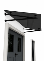 Glaswerk Westfalen - (V) 120x90 cm Grauglas Glasvordach...