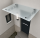 Glaswerk Westfalen - (S) 120x90 cm Milchglas Glasvordach inkl. Halter SW