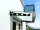 Glaswerk Westfalen - (S) 180x90 cm frosted glass canopy incl. support black
