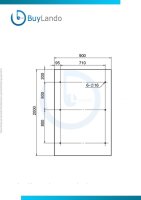 Glaswerk Westfalen - (3V) Auvent en verre dépoli 200x90 cm incl. support noir