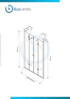Glaswerk Westfalen - Caroline 160x195 cm Shower Door, Niche Shower, Clear Glass