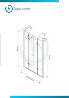 Glaswerk Westfalen- Caroline 160x195cm Duschtür Klarglas