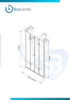 Glaswerk Westfalen- Caroline 160x180cm Duschtür Klarglas