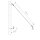 Glaswerk Westfalen - (3STR) 230x90 cm Milchglas Glasvordach inkl. Halter SW
