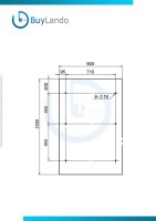 Glaswerk Westfalen - (3V) Auvent en verre dépoli 230x90 cm incl. support noir
