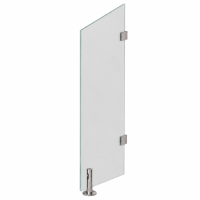 Glaswerk Westfalen - Seitenteil,  Milchglas für Glasvordach 200x80 cm
