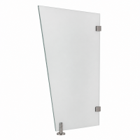 Glaswerk Westfalen - Seitenteil,  Milchglas für Glasvordach 200x80x60 cm