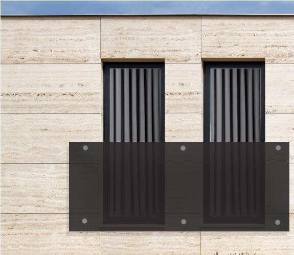 Glaswerk Westfalen - VDB 230x90cm GR Französischer Balkon