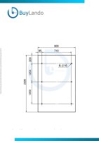 Glaswerk Westfalen - (3S) 250x90 cm Milchglas Glasvordach inkl. Halter SW
