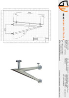 Glaswerk Westfalen - SET V Halter für Glasvordach -...