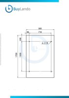 Glaswerk Westfalen - (L) 170x90 cm Clear Glass Roof incl. support in RAL 7016