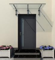 Glaswerk Westfalen - (3L) 200x90 cm klar Glasvordach...