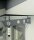 Glaswerk Westfalen - (S) 150x90 cm klar Glasvordach inkl. Halter RAL7016