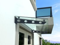 Glaswerk Westfalen - (S) 200x90 cm klar Glasvordach inkl....
