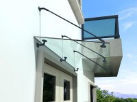 Glaswerk Westfalen - (3STR) 200x90 cm klar Glasvordach...