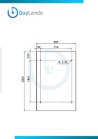 Glaswerk Westfalen- (STR)200x90cm klar Vordach+Halter RAL7016