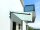 Glaswerk Westfalen - (L) Marquesina de vidrio esmerilado de 150x90 cm con soporte en RAL 7016