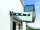 Glaswerk Westfalen - (S) 120x90 cm Milchglas Glasvordach inkl. Halter RAL7016