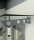 Glaswerk Westfalen - (S) 120x90 cm Milchglas Glasvordach inkl. Halter RAL7016