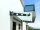 Glaswerk Westfalen - (S) 180x90 cm Milchglas Glasvordach inkl. Halter RAL7016