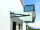 Glaswerk Westfalen - (V) 120x90 cm Milchglas Glasvordach inkl. Halter RAL7016