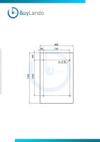 Verrerie Westphalie - (V) 150x90 cm  Auvent en verre laiteuxincl. support RAL 7016