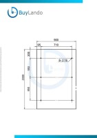 Glaswerk Westfalen - (3V) 230x90 cm gematteerde glazen luifel incl. steun RAL 7016