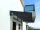 Glaswerk Westfalen - (3S) 250x90 cm Grauglas Glasvordach inkl. Halter RAL7016
