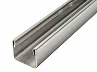 Glaswerk Westfalen- 2440x15x11 mm U-Edelstahlprofil V2A (304)