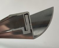 Glaswerk Westfalen-Vordachregenrinne 150cm Silber...