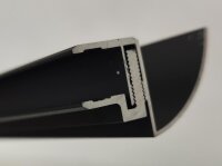 Glaswerk Westfalen - Grondaia per pensilina 200 cm, nera, 10,8-17,5 mm