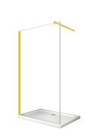 Glaswerk Westfalen- LiLy 100x200cm  Duschwand  klar Gold