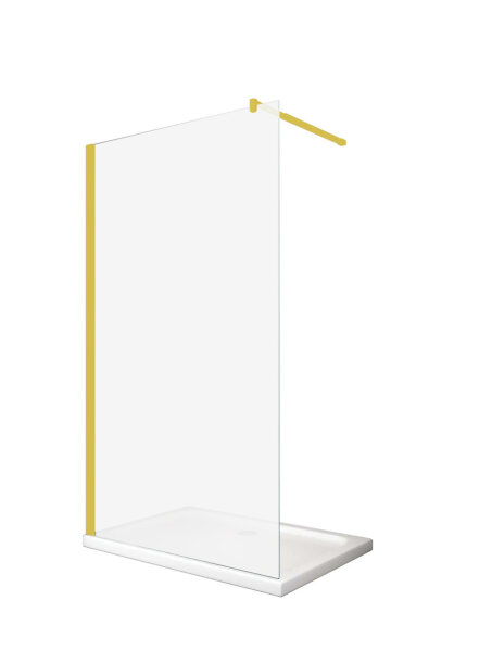 Glaswerk Westfalen- LiLy 90x200cm  Duschwand  Satiniert Gold